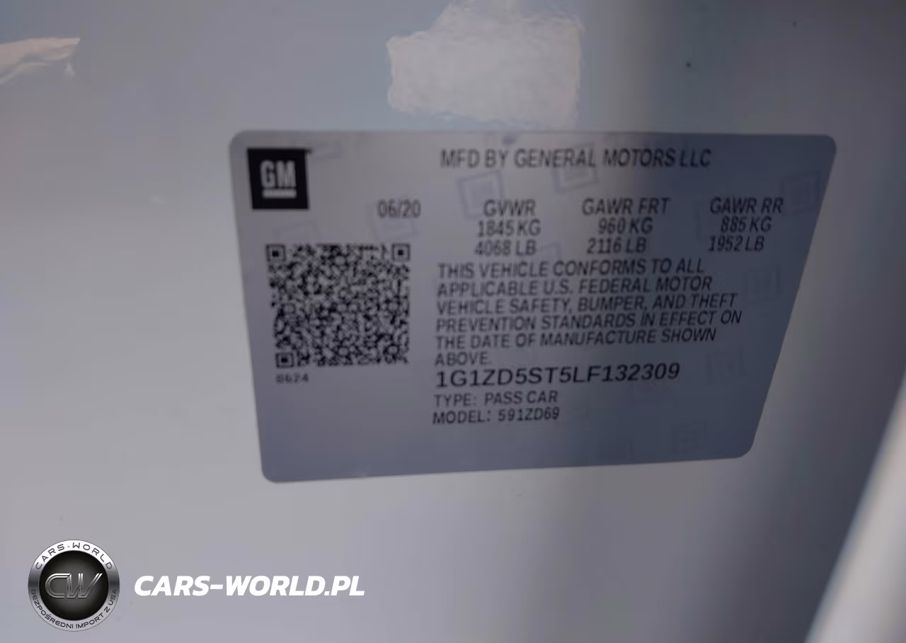 2020 Chevrolet Malibu Fwd Lt VIN:1G1ZD5ST5LF132309 - 9