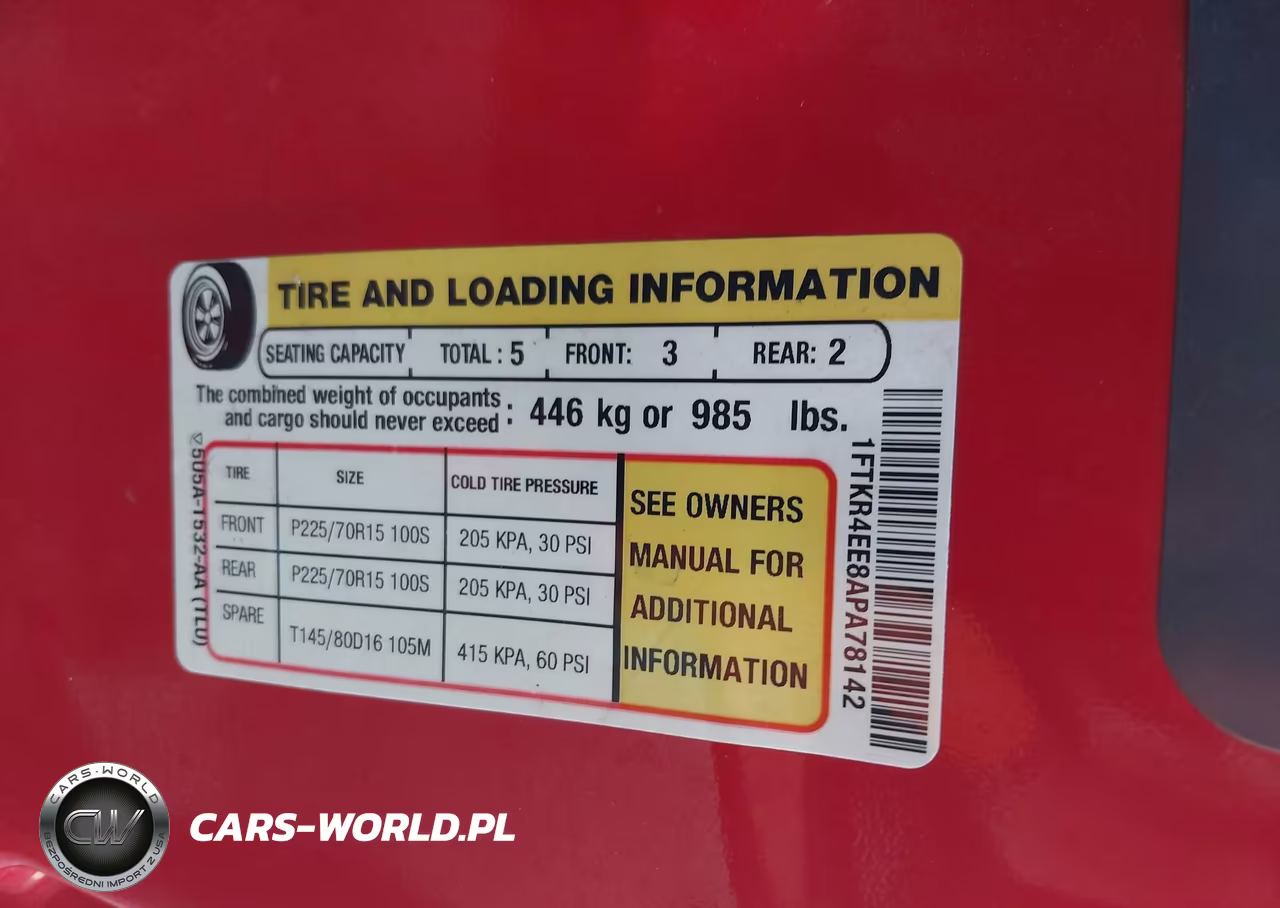 2010 Ford Ranger Sport-Xlt VIN:1FTKR4EE8APA78142 - 9