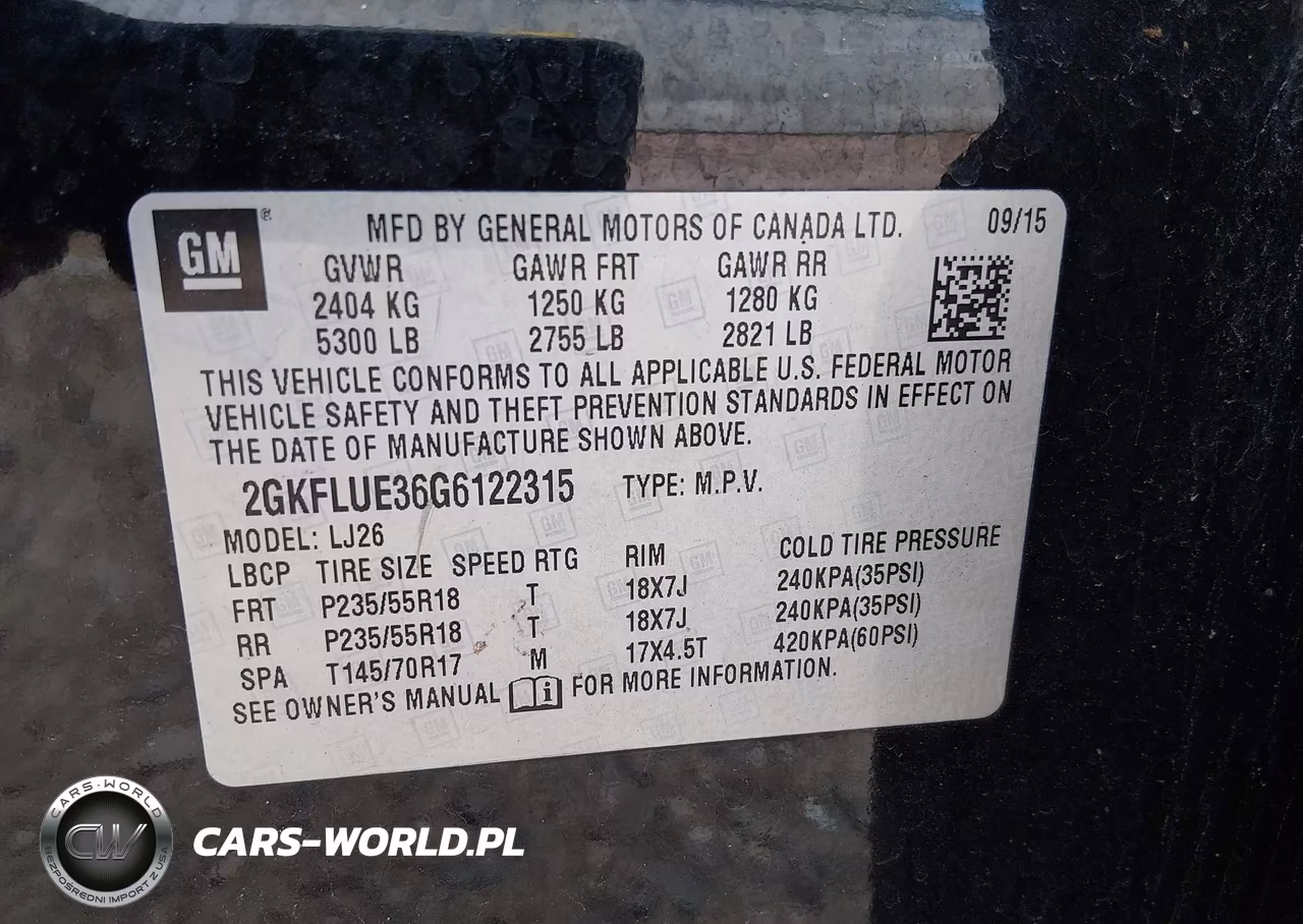 2016 GMC Terrain Slt VIN:2GKFLUE36G6122315 - 9
