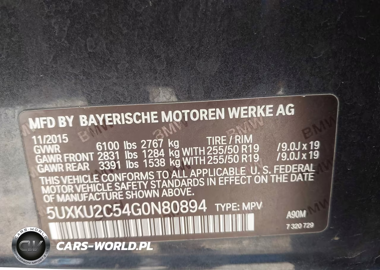 2016 BMW X6 xDrive35I VIN:5UXKU2C54G0N80894 - 9