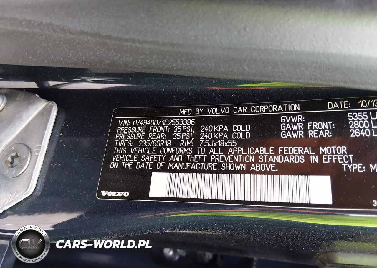 2014 Volvo Xc60 3.2 VIN:YV4940DZ1E2553396 - 9