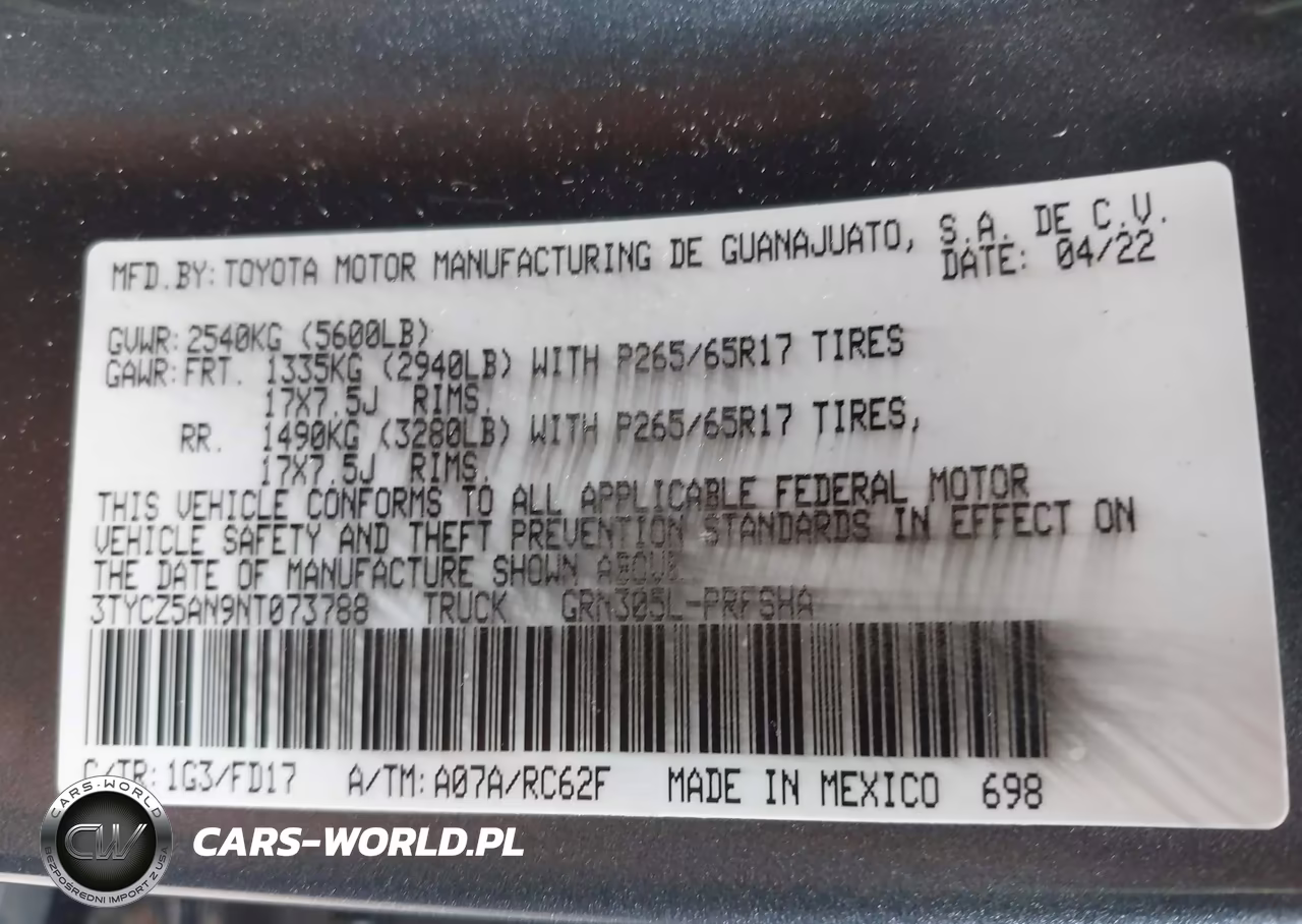 2022 Toyota Tacoma VIN:3TYCZ5AN9NT073788 - 9