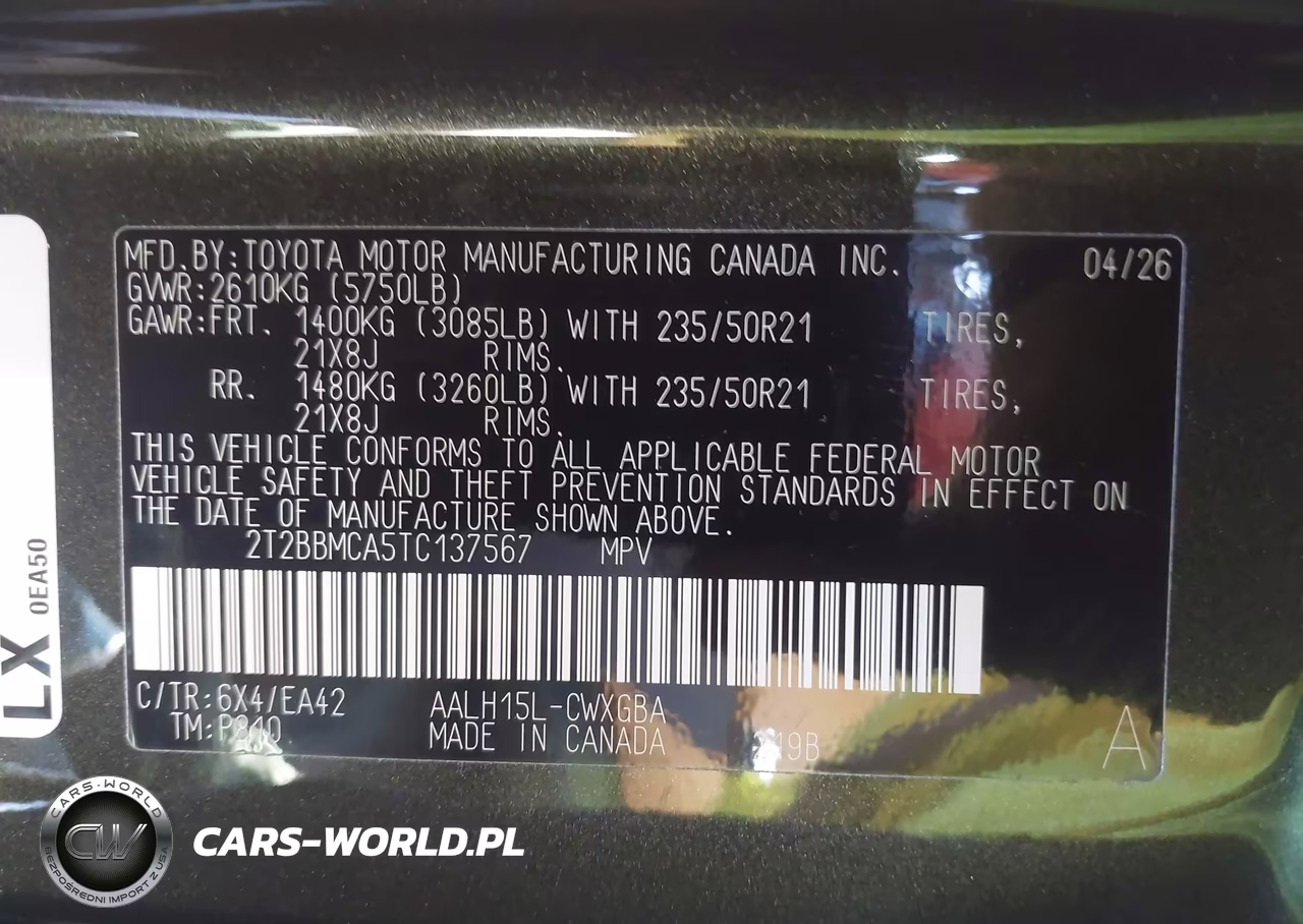 2026 Lexus Rx 350H Premium VIN:2T2BBMCA5TC137567 - 9