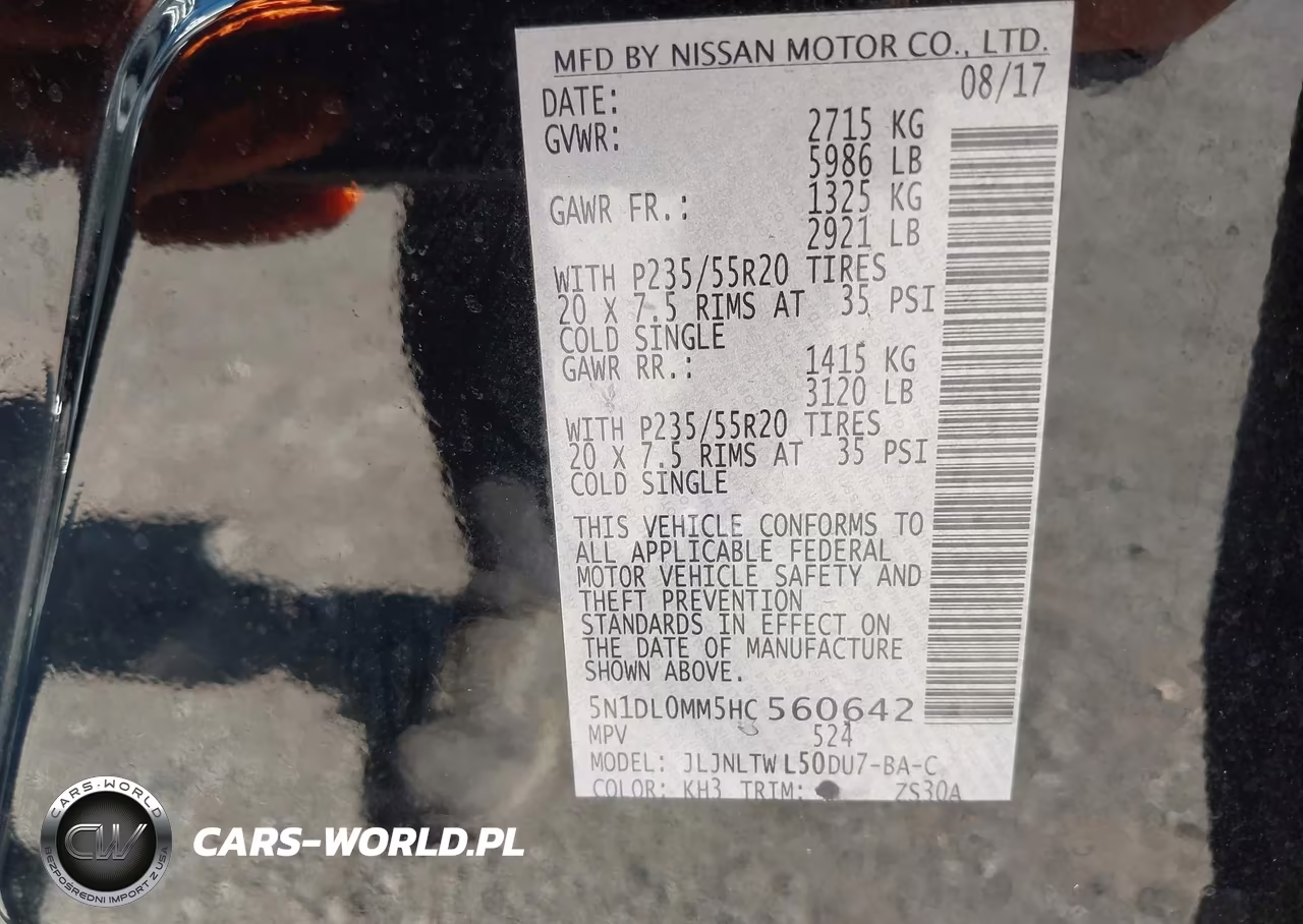 2017 Infiniti Qx60 VIN:5N1DL0MM5HC560642 - 9