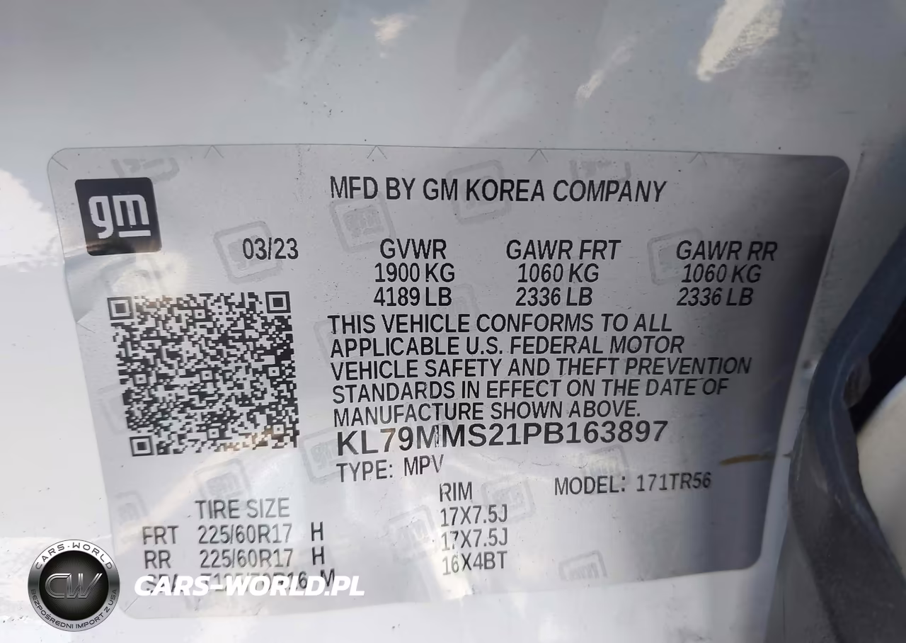 2023 Chevrolet Trailblazer Fwd Ls VIN:KL79MMS21PB163897 - 9