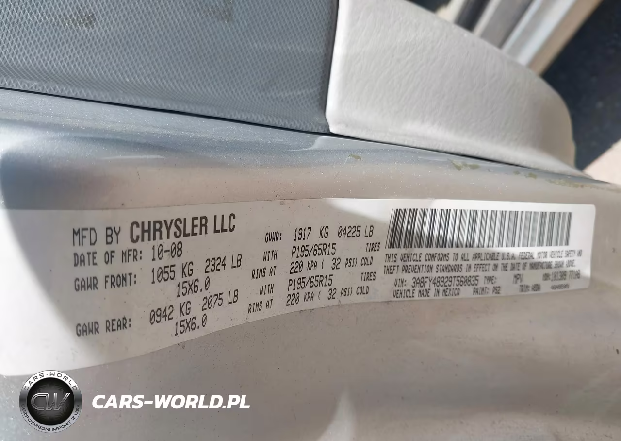 2009 Chrysler Pt Cruiser Lx VIN:3A8FY48929T560835 - 9