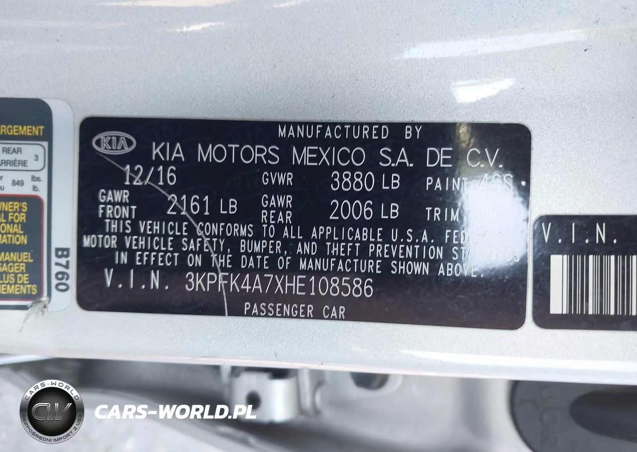 2017 Kia Forte Lx VIN:3KPFK4A7XHE108586 - 9
