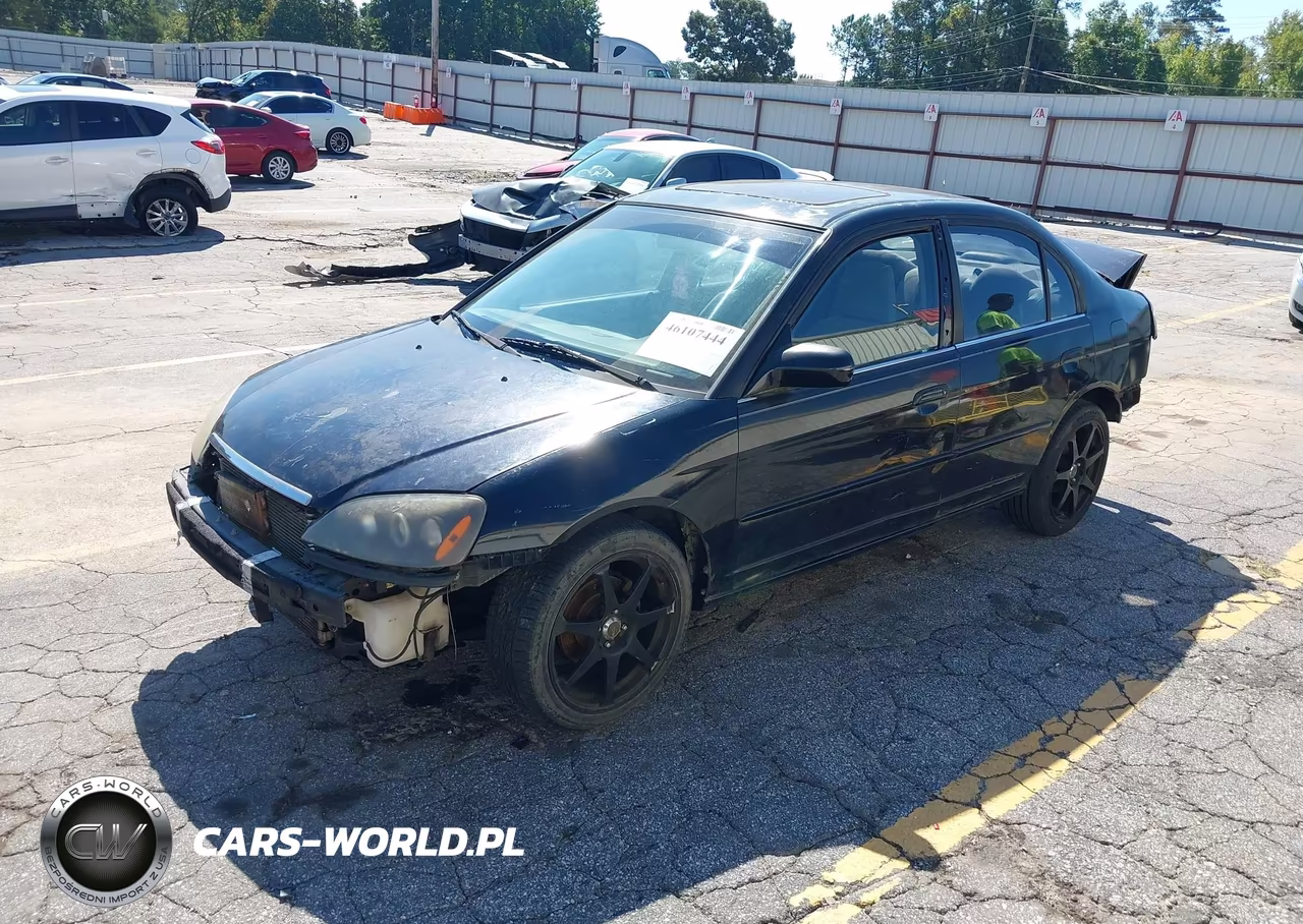 2002 Honda Civic Ex VIN:2HGES26702H543283 - 2