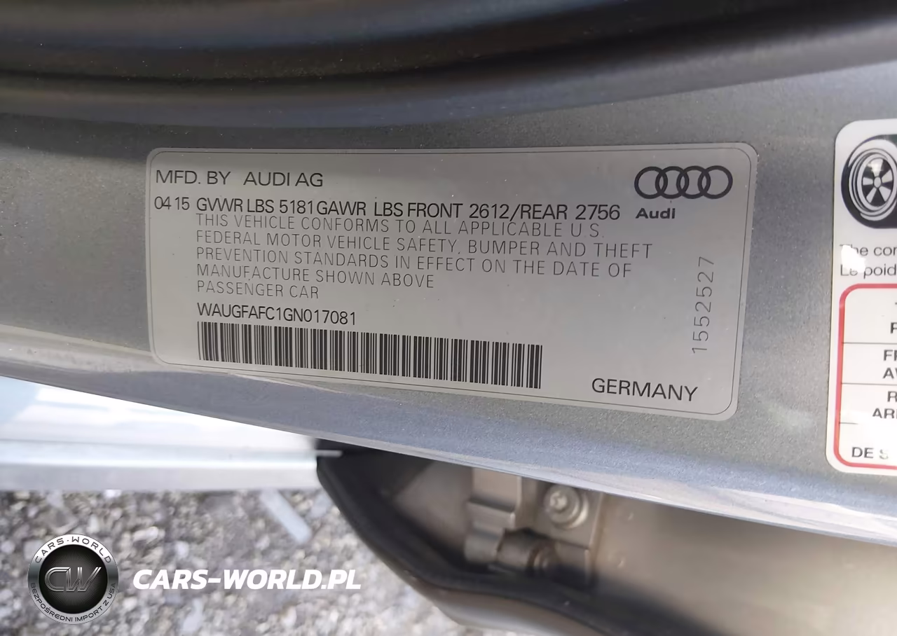 2016 Audi A6 2.0T Premium Plus VIN:WAUGFAFC1GN017081 - 9