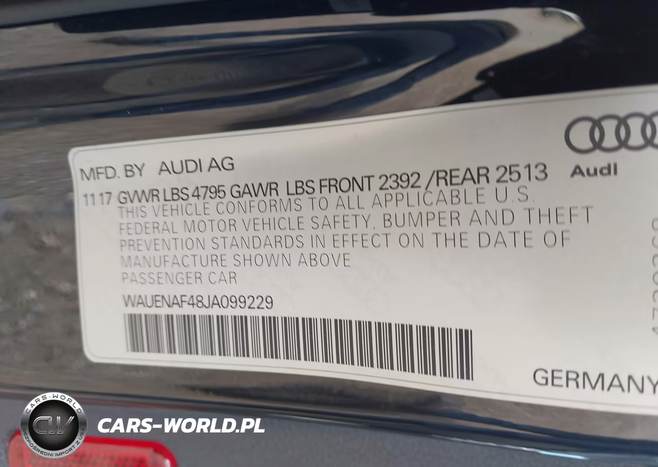 2018 Audi A4 2.0T Premium-2.0T Tech Premium VIN:WAUENAF48JA099229 - 9