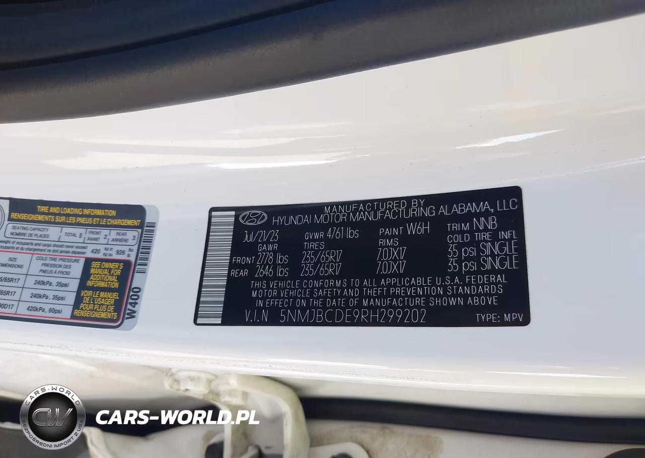 2024 Hyundai Tucson Sel VIN:5NMJBCDE9RH299202 - 9