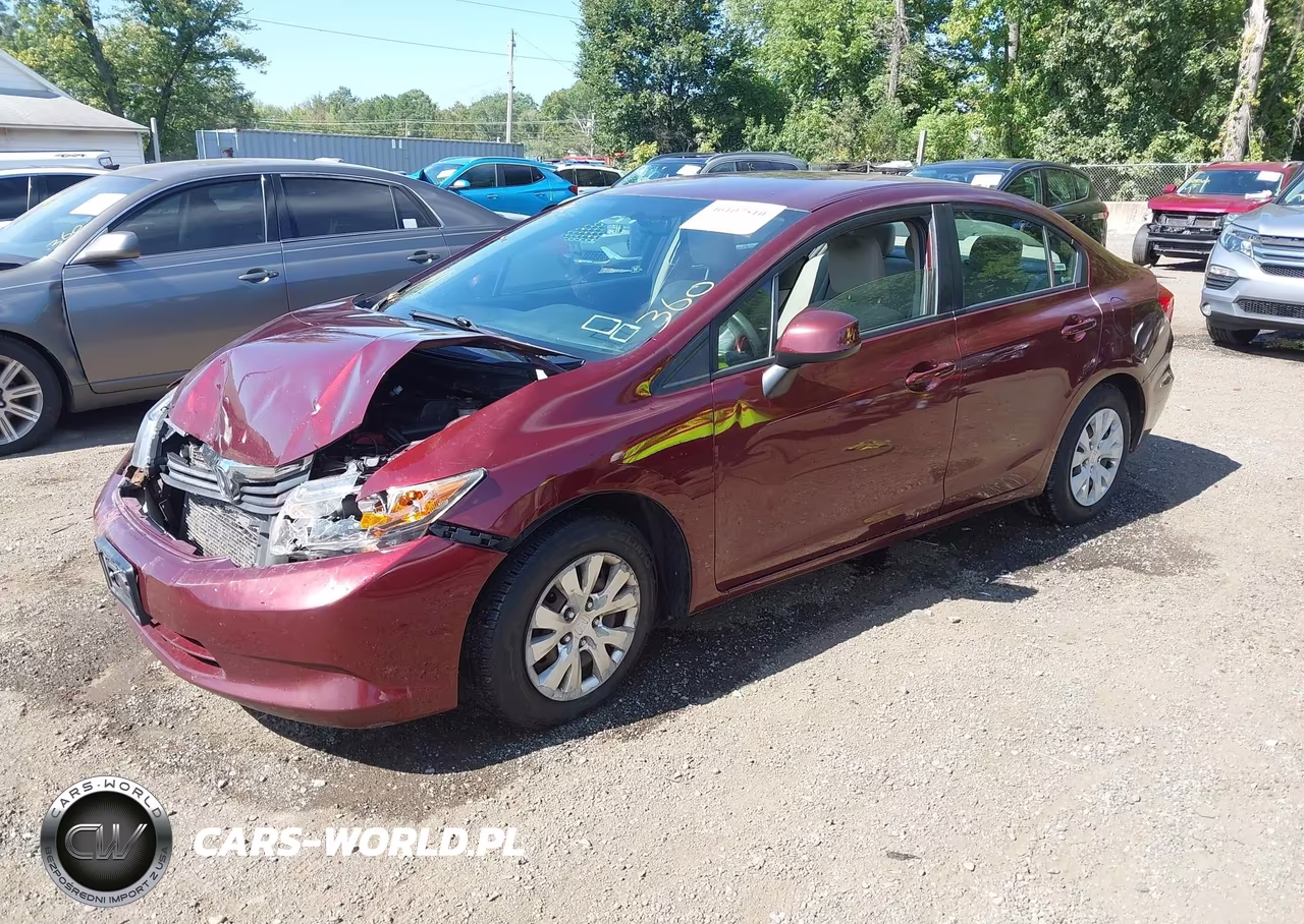 2012 Honda Civic Lx VIN:2HGFB2F59CH534053 - 2
