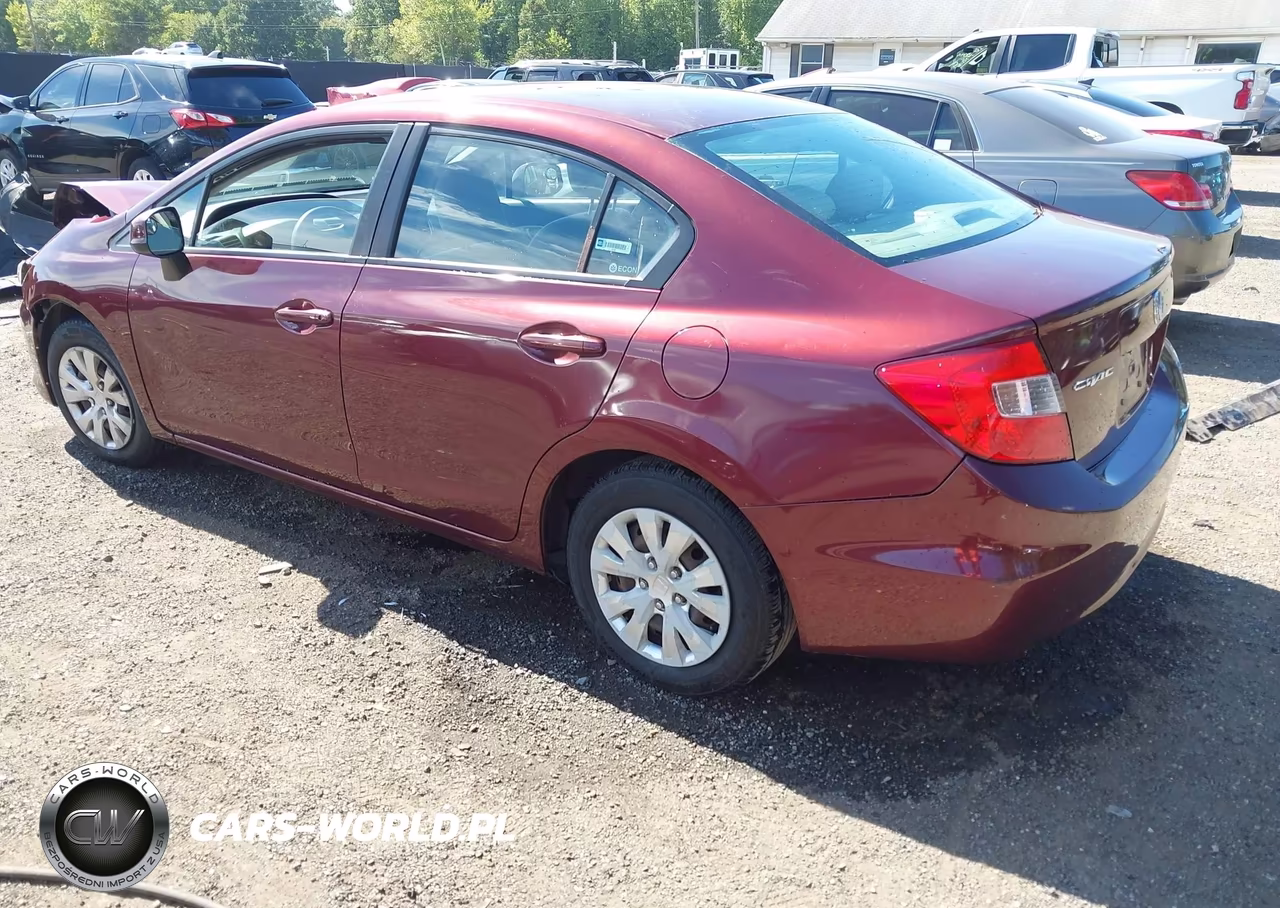 2012 Honda Civic Lx VIN:2HGFB2F59CH534053 - 3