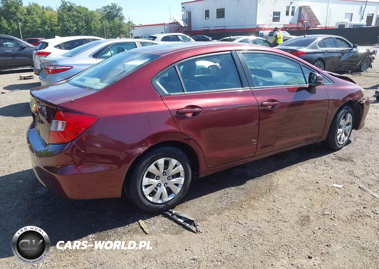 2012 Honda Civic Lx VIN:2HGFB2F59CH534053 - 4