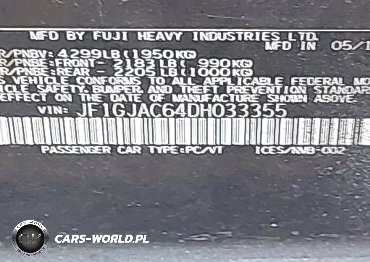 2013 Subaru Impreza 2.0I Premium VIN:JF1GJAC64DH033355 - 9