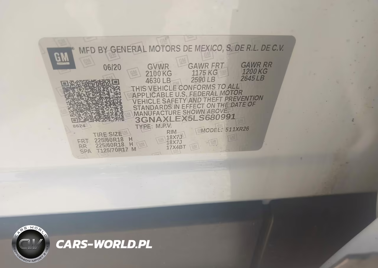 2020 Chevrolet Equinox Fwd Lt 2.0L Turbo VIN:3GNAXLEX5LS680991 - 9