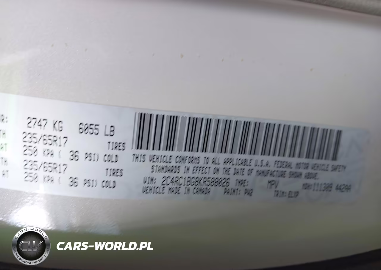 2019 Chrysler Pacifica Touring L VIN:2C4RC1BG8KR588026 - 9