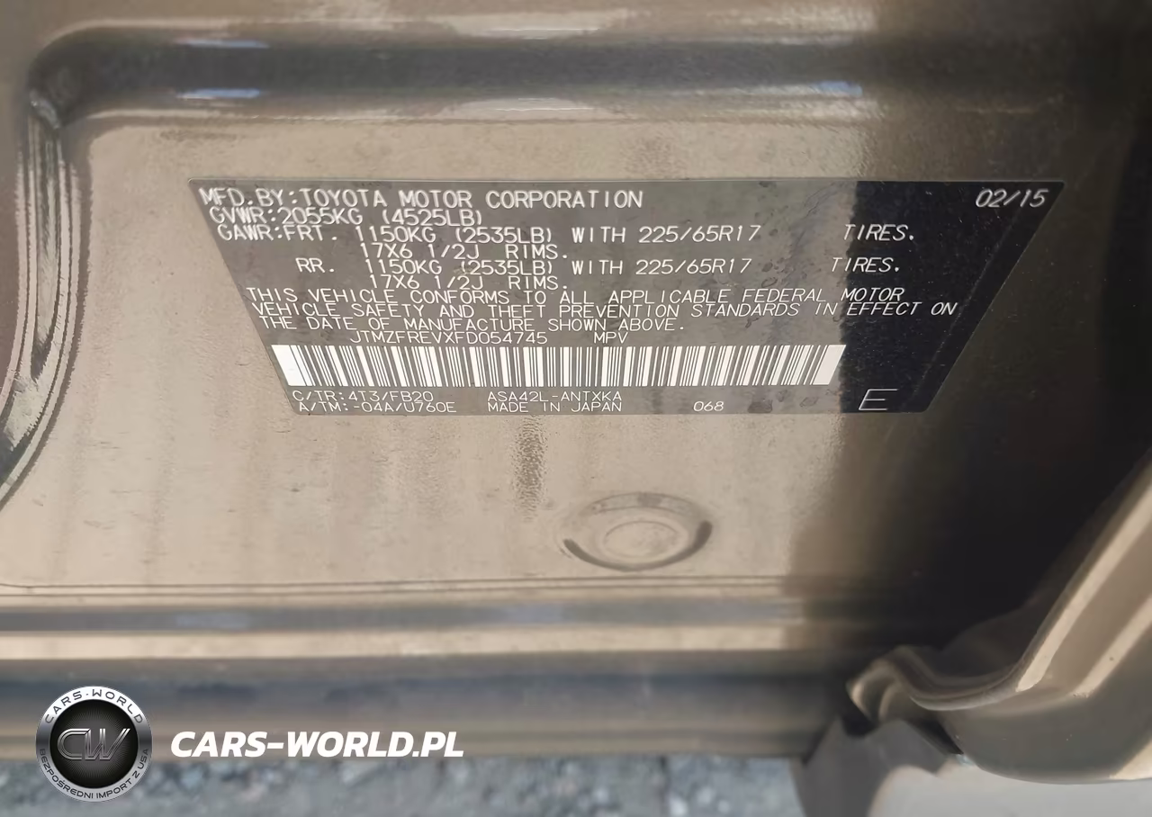 2015 Toyota Rav4 Le VIN:JTMZFREVXFD054745 - 9