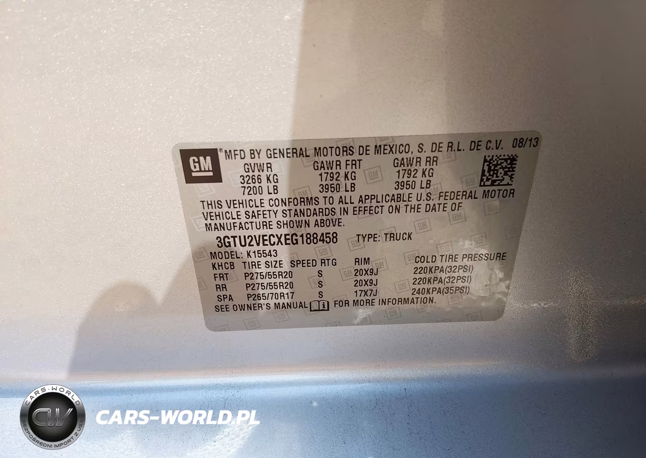 2014 GMC Sierra 1500 Slt VIN:3GTU2VECXEG188458 - 9
