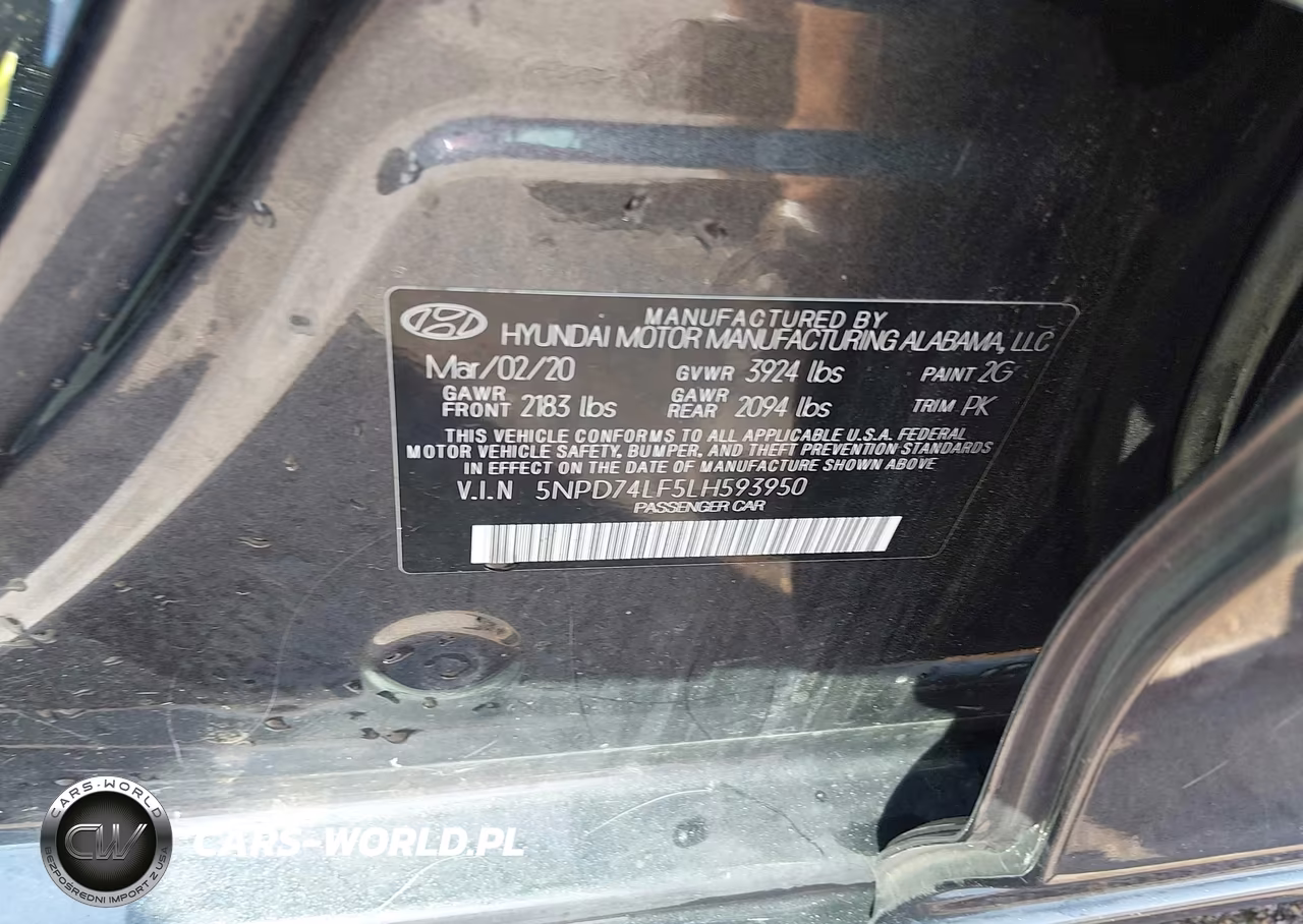 2020 Hyundai Elantra Se VIN:5NPD74LF5LH593950 - 9