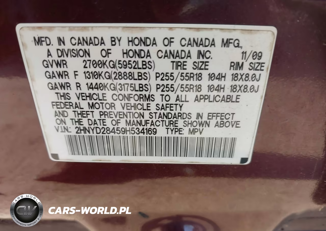 2009 Acura Mdx Technology Package VIN:2HNYD28459H534169 - 9