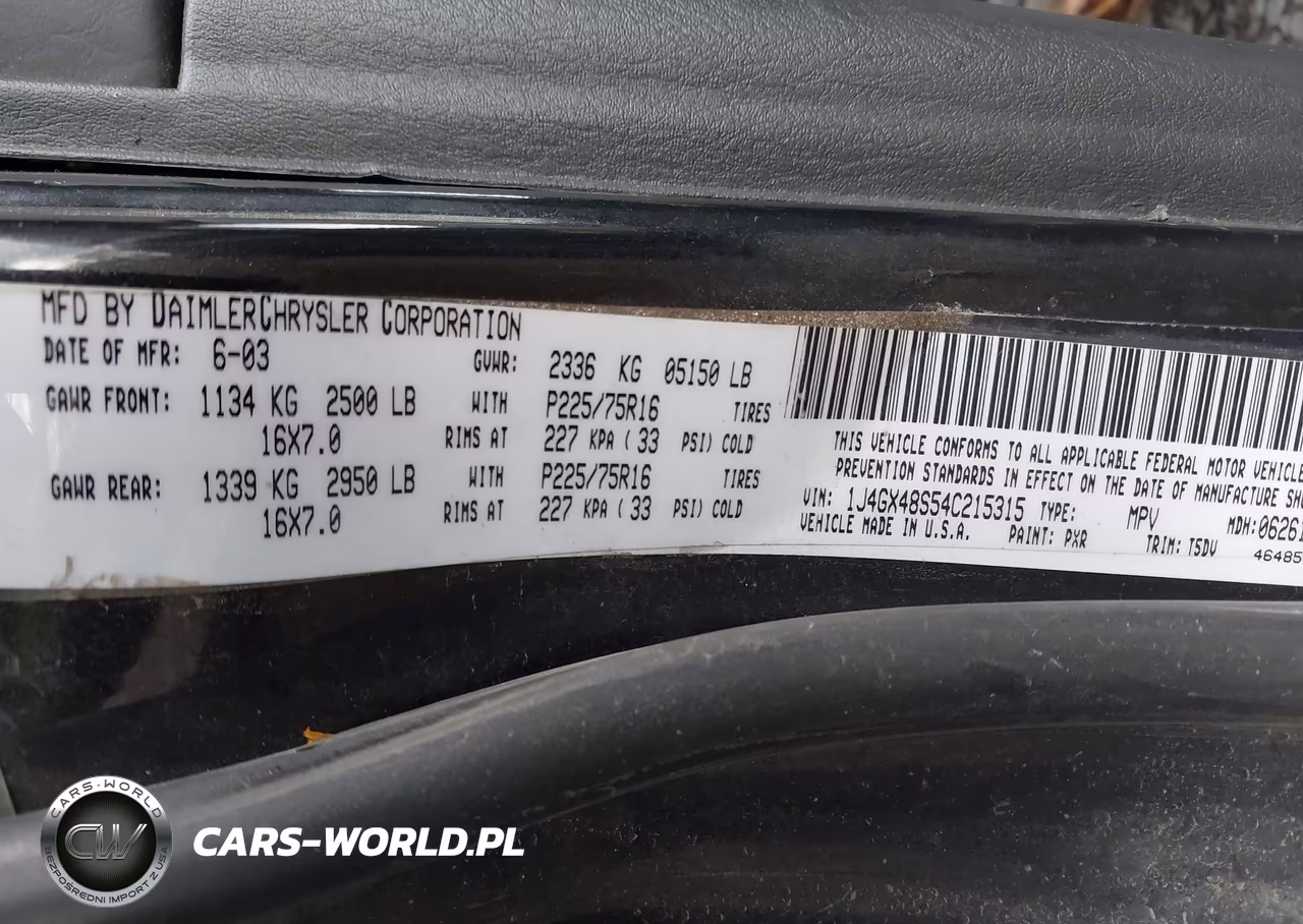 2004 Jeep Grand Cherokee Laredo VIN:1J4GX48S54C215315 - 9