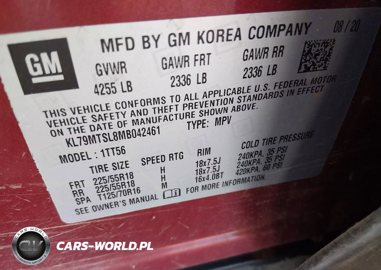 2021 Chevrolet Trailblazer Fwd Rs VIN:KL79MTSL8MB042461 - 9
