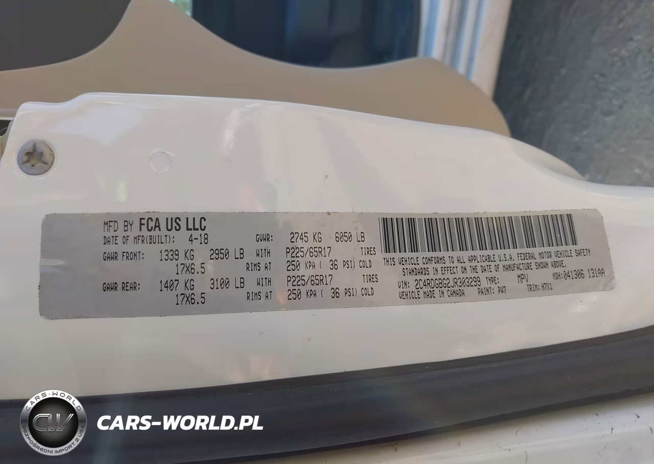 2018 Dodge Grand Caravan Se VIN:2C4RDGBG2JR303299 - 9