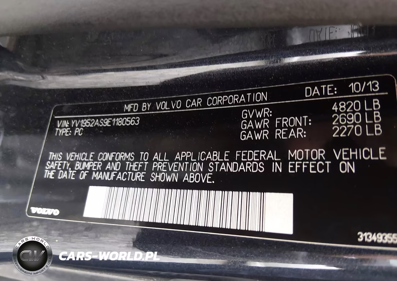 2014 VOLVO S80 3.2 VIN:YV1952AS9E1180563 - 9