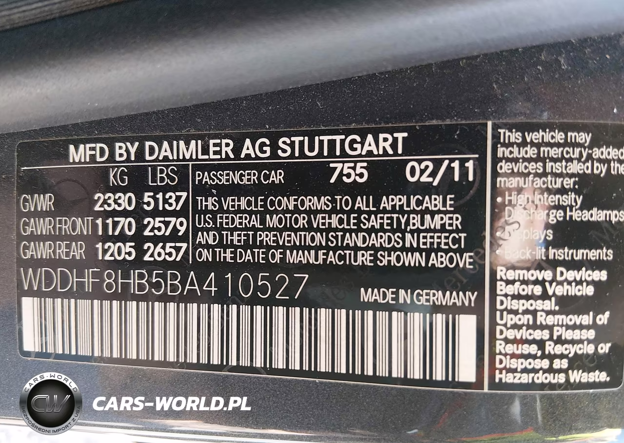 2011 Mercedes-Benz E 350 4Matic VIN:WDDHF8HB5BA410527 - 9