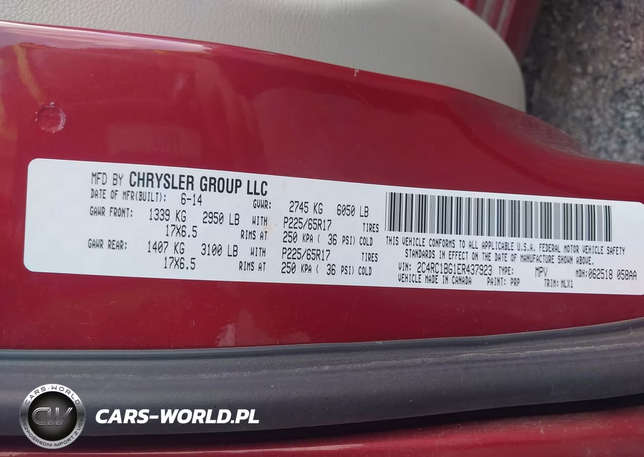 2014 Chrysler Town & Country Touring VIN:2C4RC1BG1ER437923 - 9
