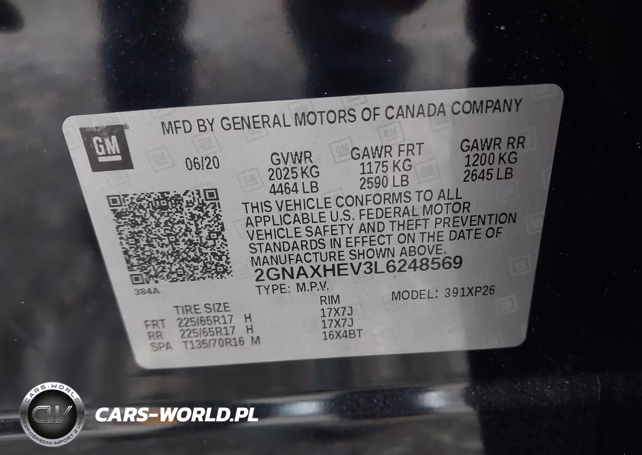 2020 Chevrolet Equinox Fwd Ls VIN:2GNAXHEV3L6248569 - 9
