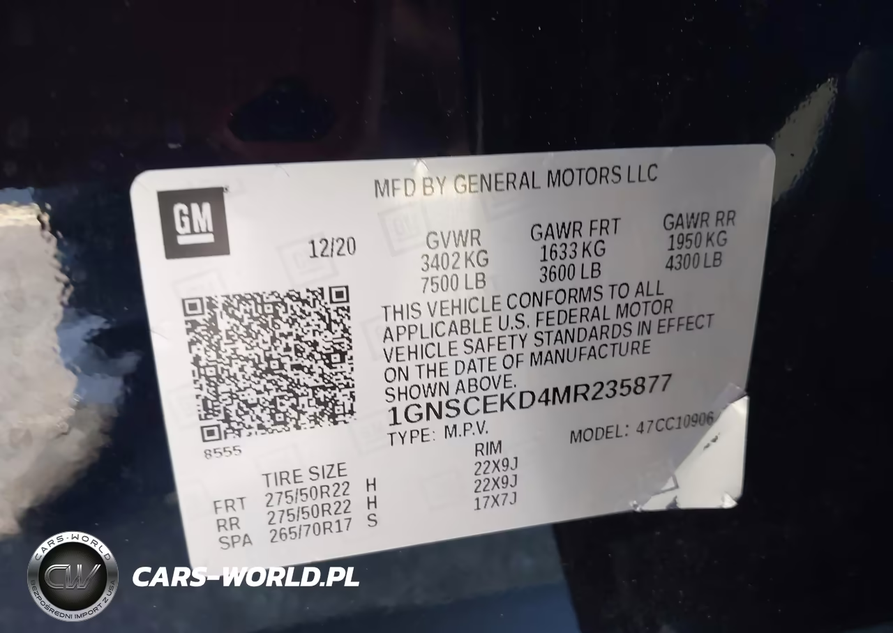2021 Chevrolet Suburban 2Wd Rst VIN:1GNSCEKD4MR235877 - 9