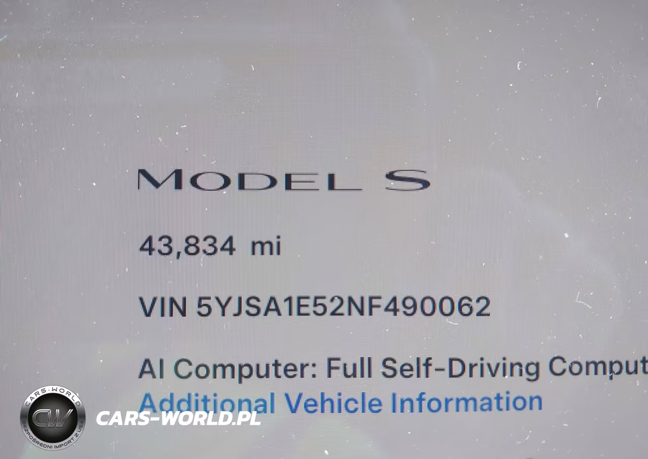 2022 Tesla Model S Dual Motor All-Wheel Drive VIN:5YJSA1E52NF490062 - 15