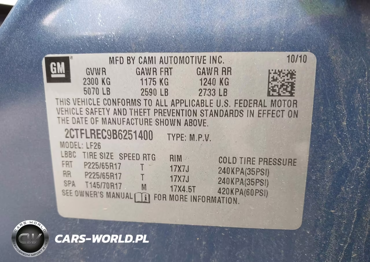 2011 GMC Terrain Sle-1 VIN:2CTFLREC9B6251400 - 9