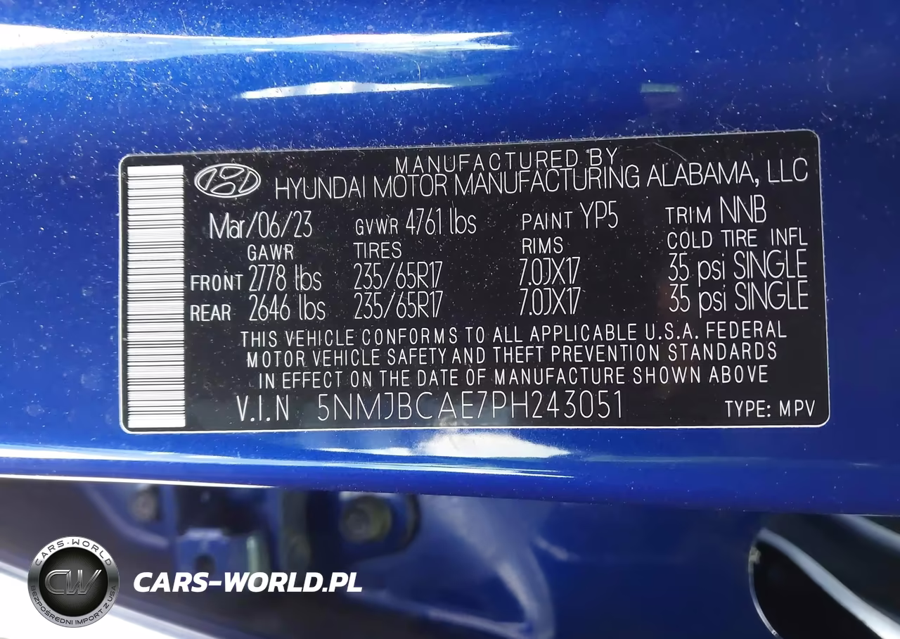 2023 Hyundai Tucson Sel VIN:5NMJBCAE7PH243051 - 9