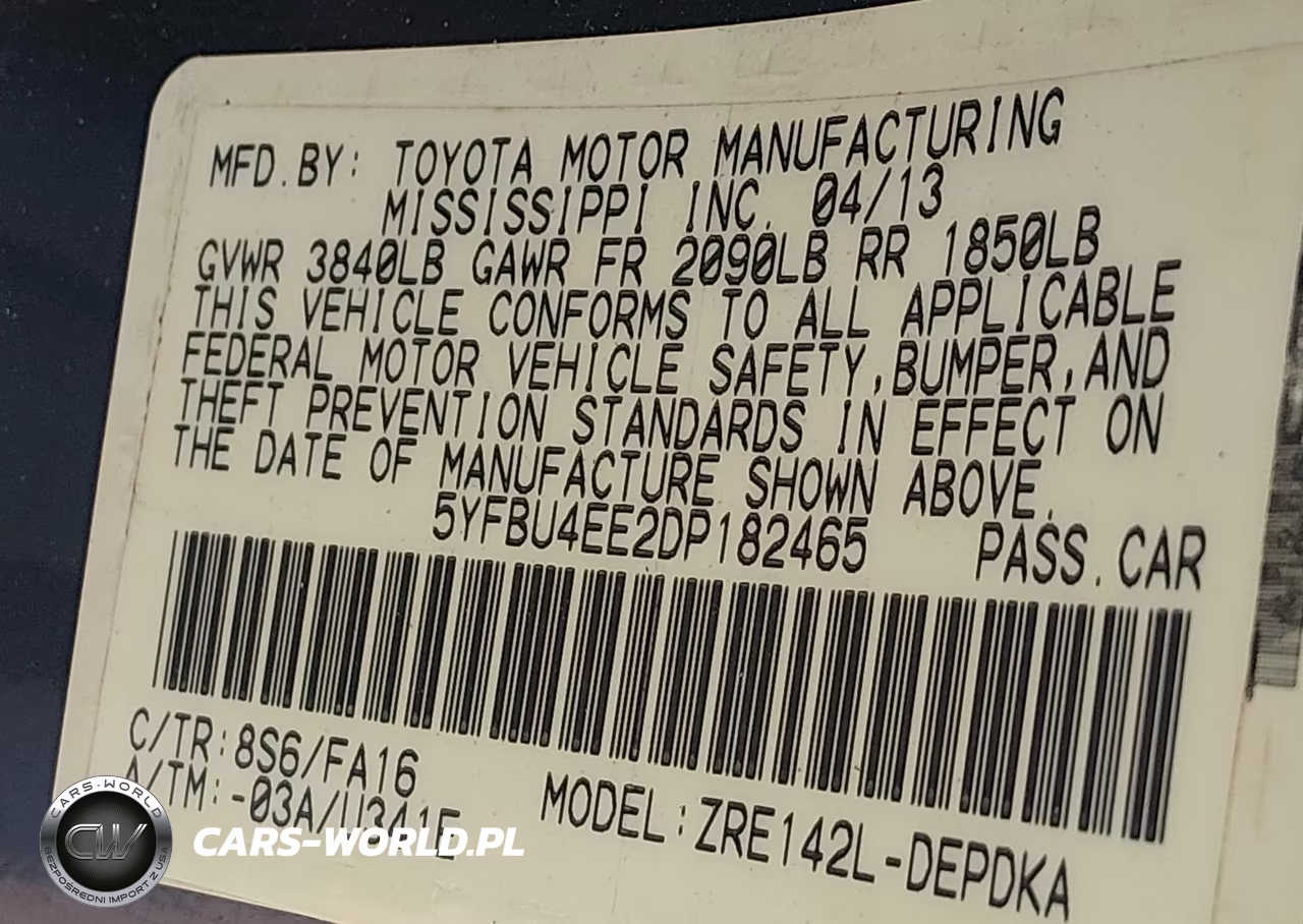2013 Toyota Corolla L VIN:5YFBU4EE2DP182465 - 9
