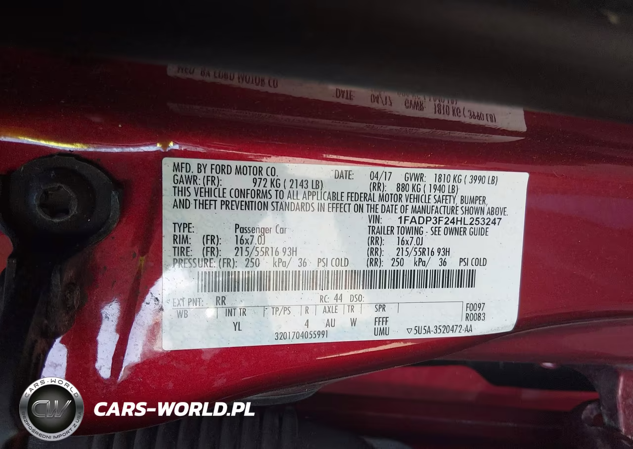 2017 Ford Focus Se VIN:1FADP3F24HL253247 - 9