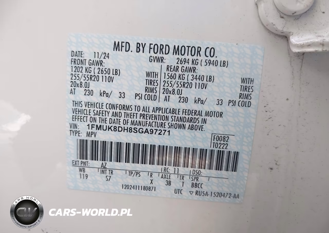 2025 Ford Explorer Active VIN:1FMUK8DH8SGA97271 - 9