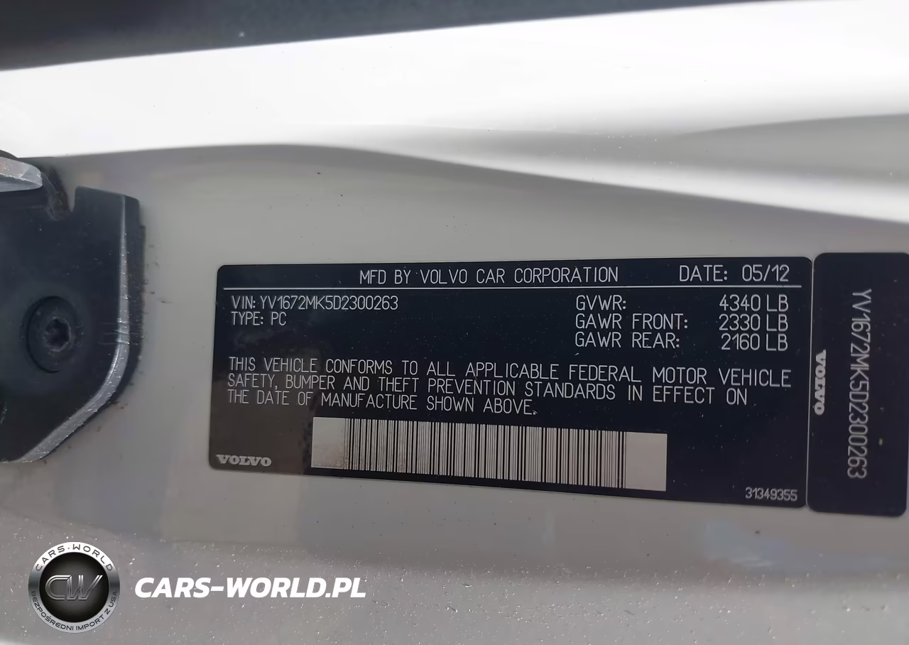 2013 Volvo C30 T5 VIN:YV1672MK5D2300263 - 9