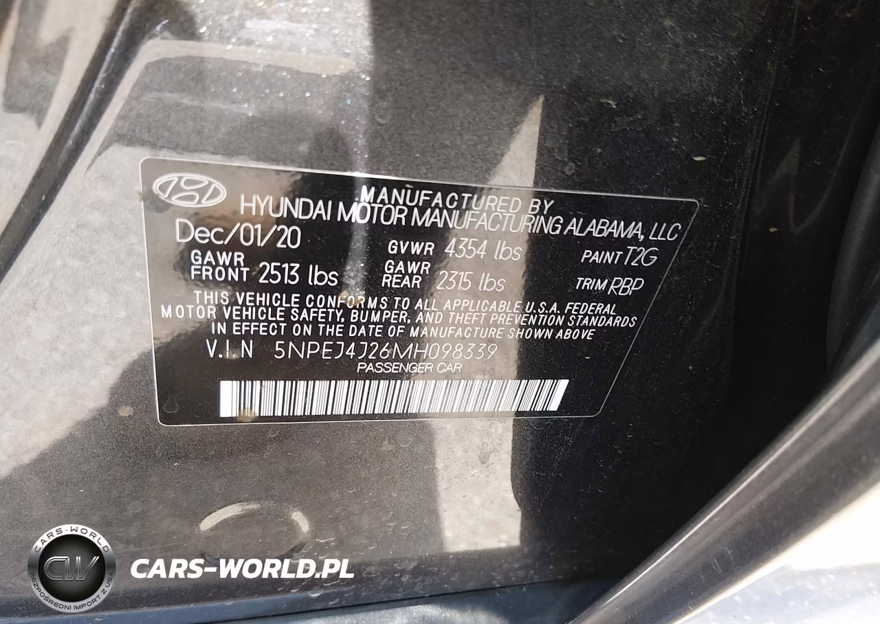 2021 Hyundai Sonata Sel Plus VIN:5NPEJ4J26MH098339 - 9