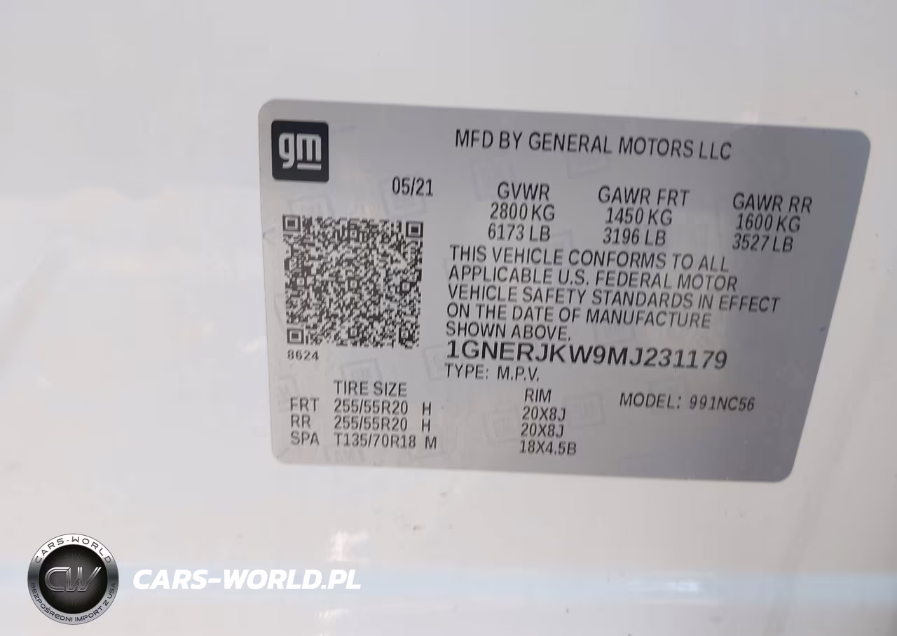 2021 Chevrolet Traverse Fwd Rs VIN:1GNERJKW9MJ231179 - 9