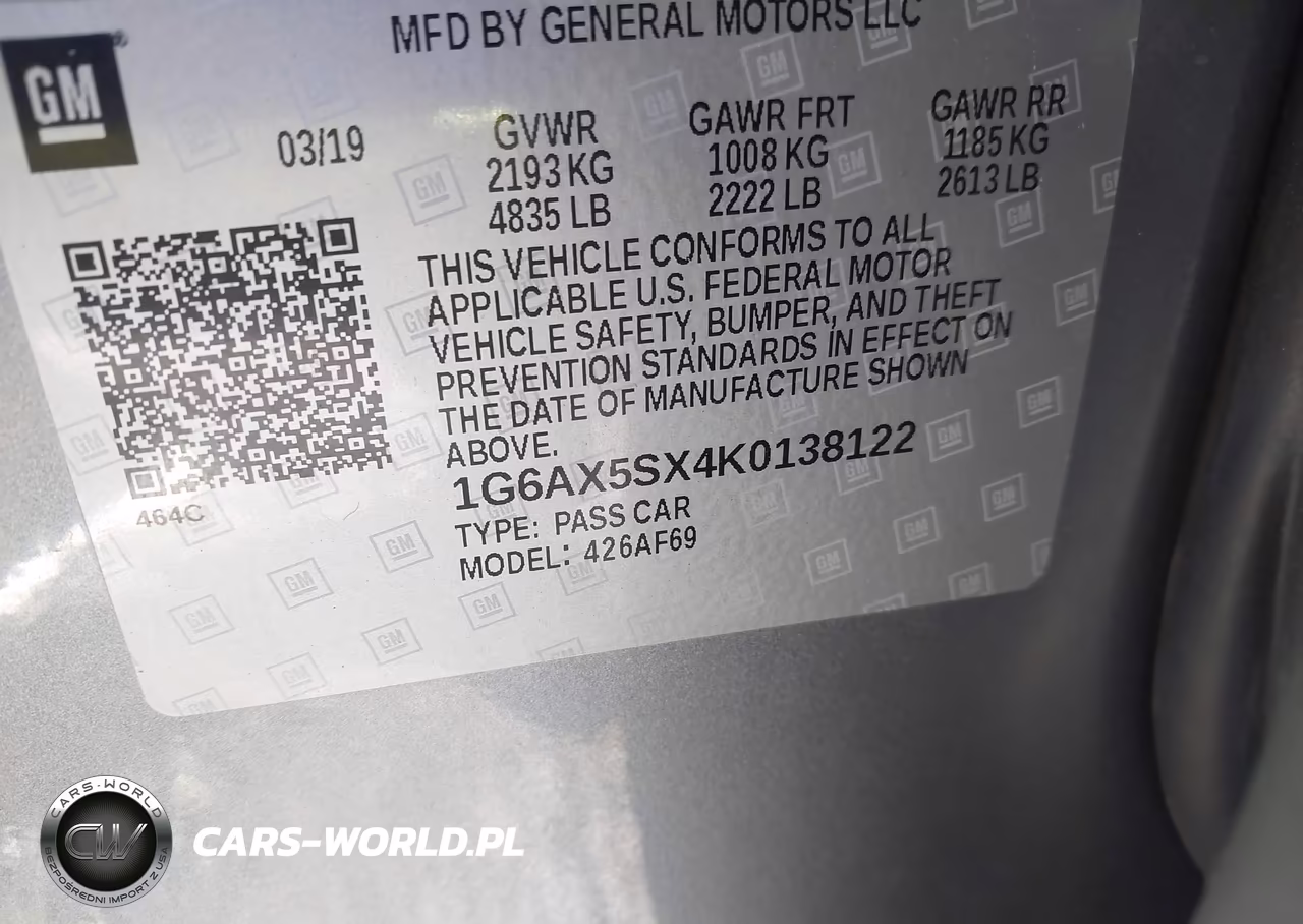 2019 Cadillac Cts Luxury VIN:1G6AX5SX4K0138122 - 9
