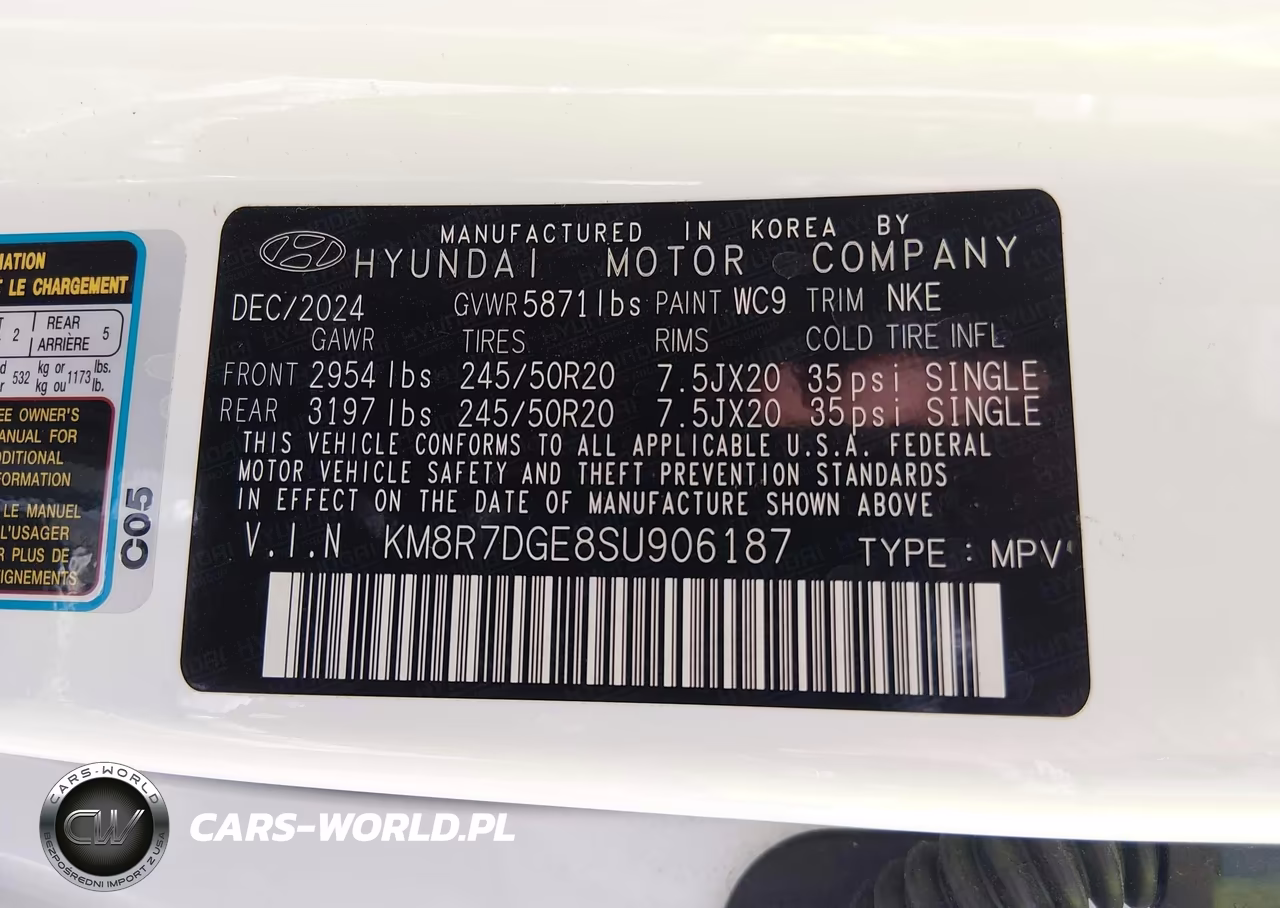 2025 Hyundai Palisade Calligraphy Night Edition VIN:KM8R7DGE8SU906187 - 9