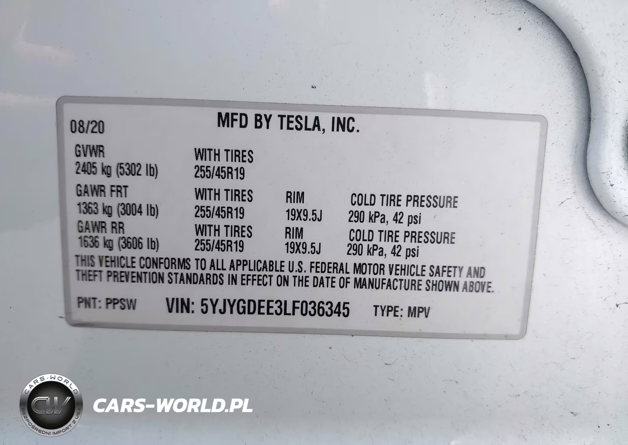2020 Tesla Model Y Long Range Dual Motor All-Wheel Drive VIN:5YJYGDEE3LF036345 - 9
