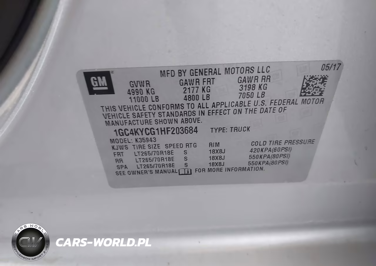 2017 Chevrolet Silverado 3500Hd Wt VIN:1GC4KYCG1HF203684 - 9