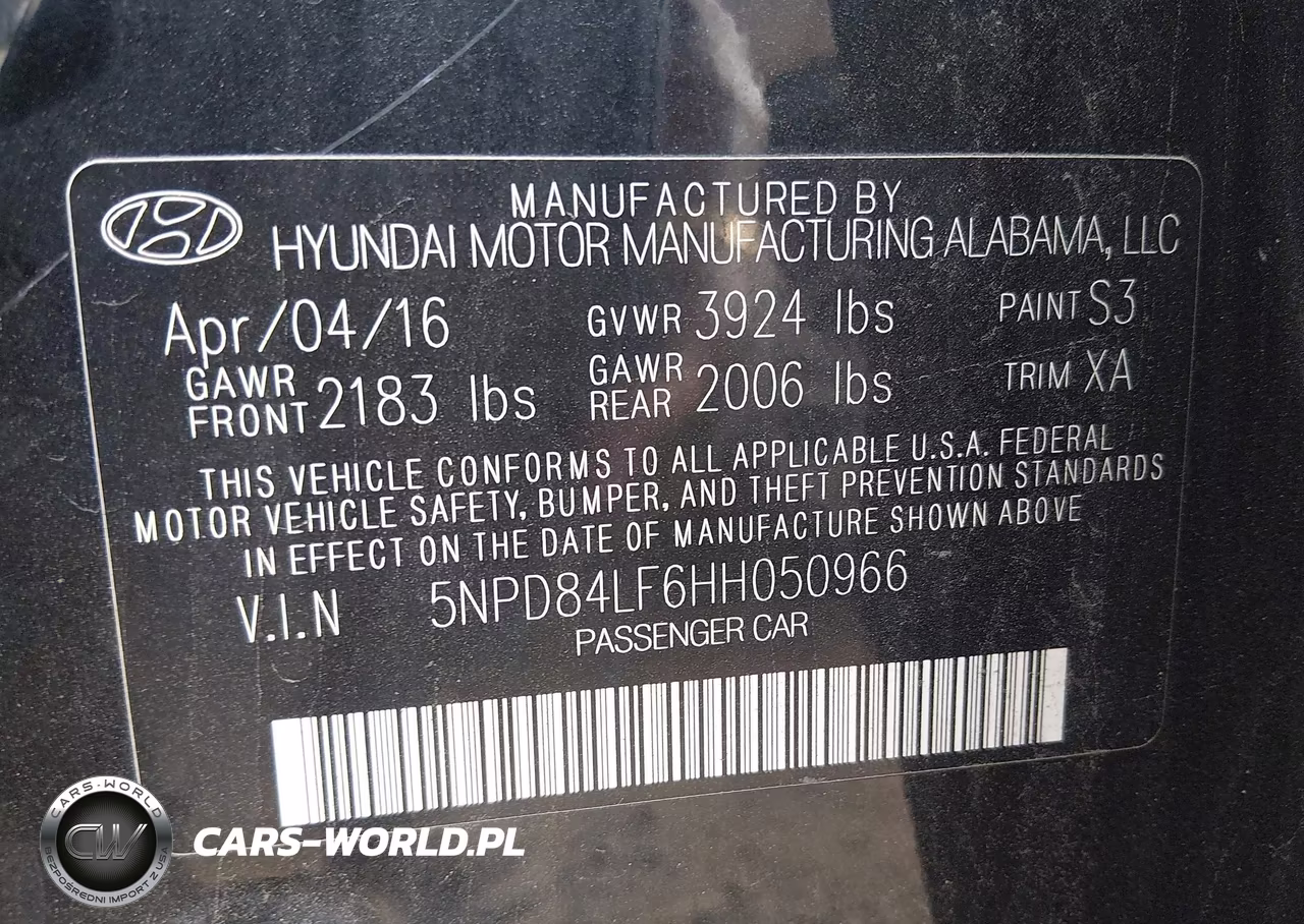 2017 Hyundai Elantra Se VIN:5NPD84LF6HH050966 - 9