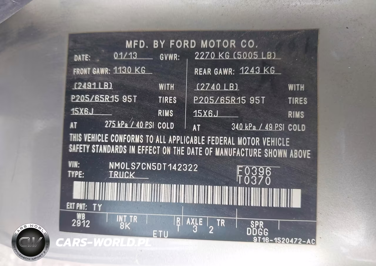 2013 Ford Transit Connect Xl VIN:NM0LS7CN5DT142322 - 9