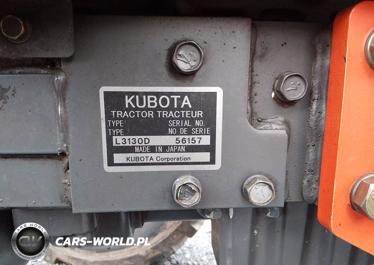 2006 Kubota L3130 VIN:00000000000056157 - 9