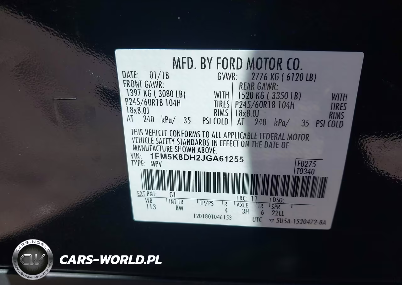 2018 Ford Explorer Xlt VIN:1FM5K8DH2JGA61255 - 9